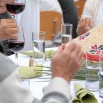 "Gebeta", der &Auml;thiopische Familien Teller, bei einem &auml;thiopischen Catering Service in Bern
